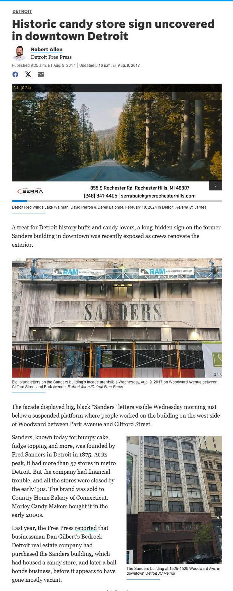 Sanders - 2017 Article On Building Downtown